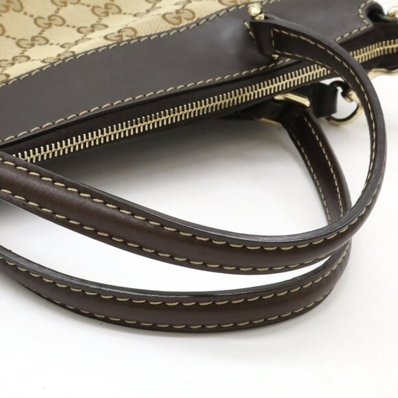 GUCCI Brown Leather Shoulder Bag - Picture 6 of 10